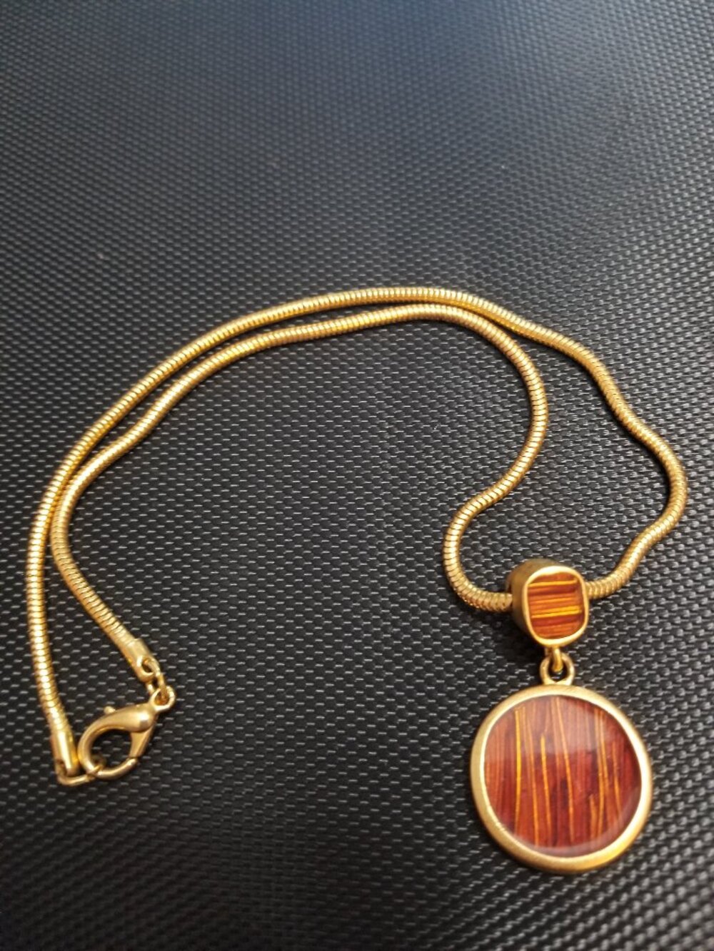 Rare/Weird: HTF: Exotic Cloisonné & Champlevé Enamel Yellow-Gold Necklace